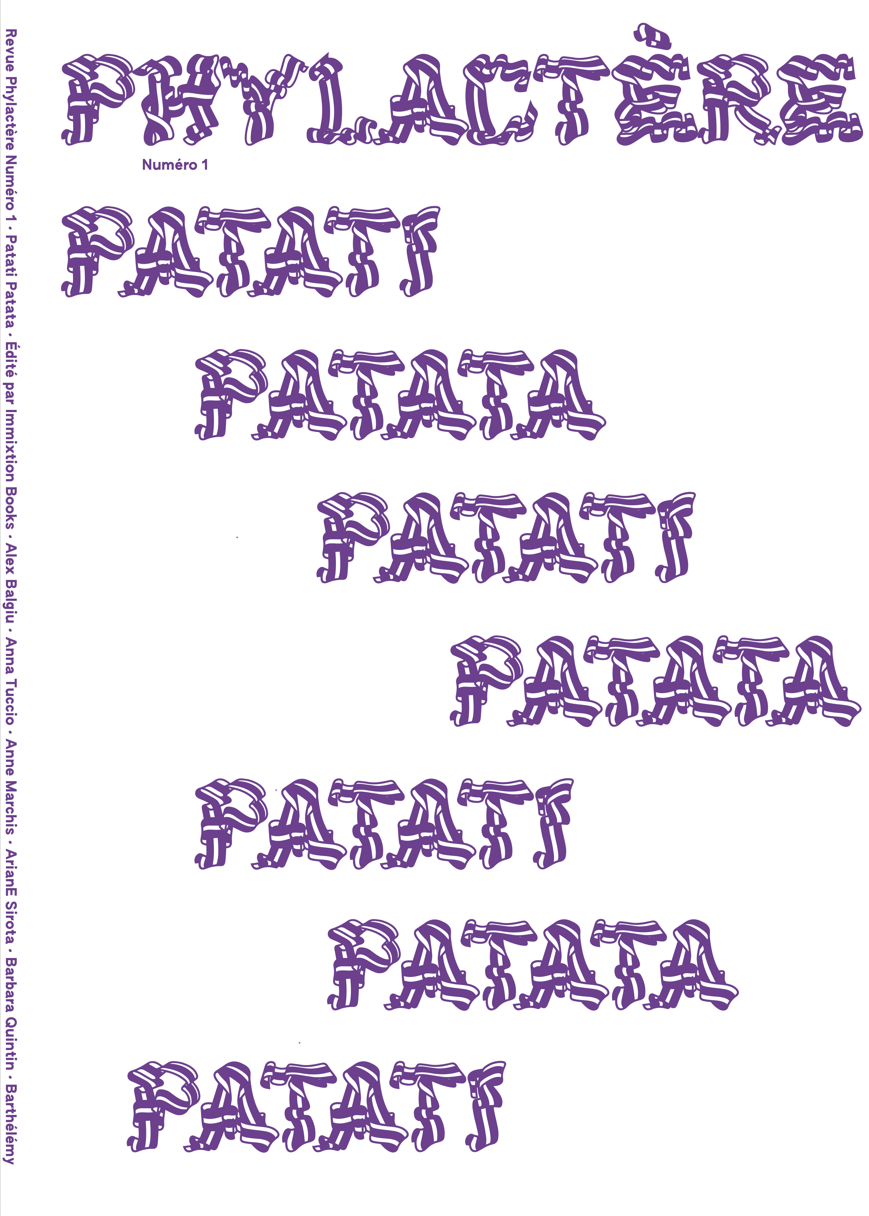 Revue Phylactère - n°1 Patati Patata